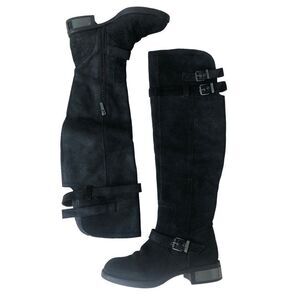 Circus Sam Edelman Boots Reily Upper Leather Suede Knee High Black Size 6M